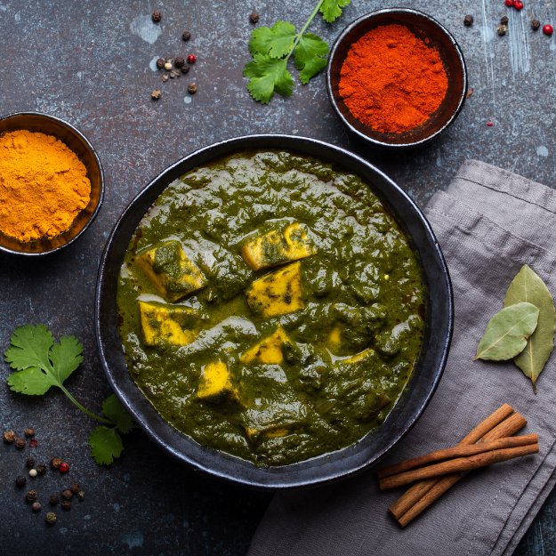 Paneer Saagwala made with Dolly Mumma's Spinach Saagwala paste